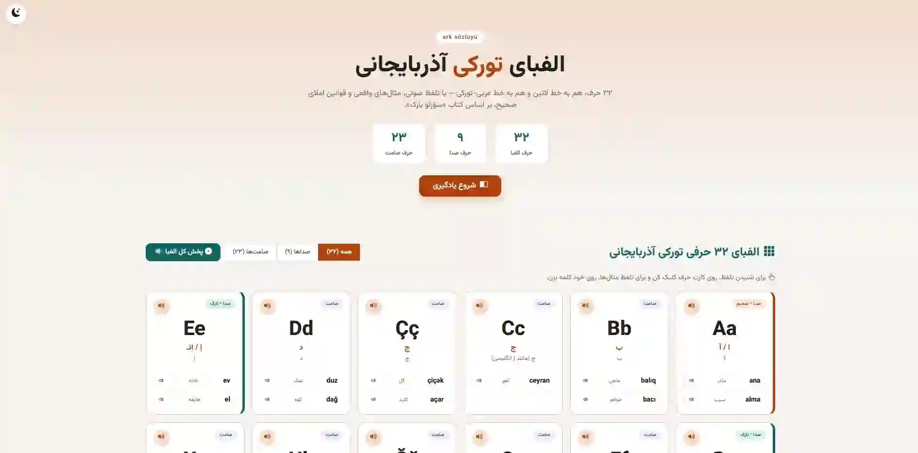 project Pic الفبای تورکی آذربایجانی